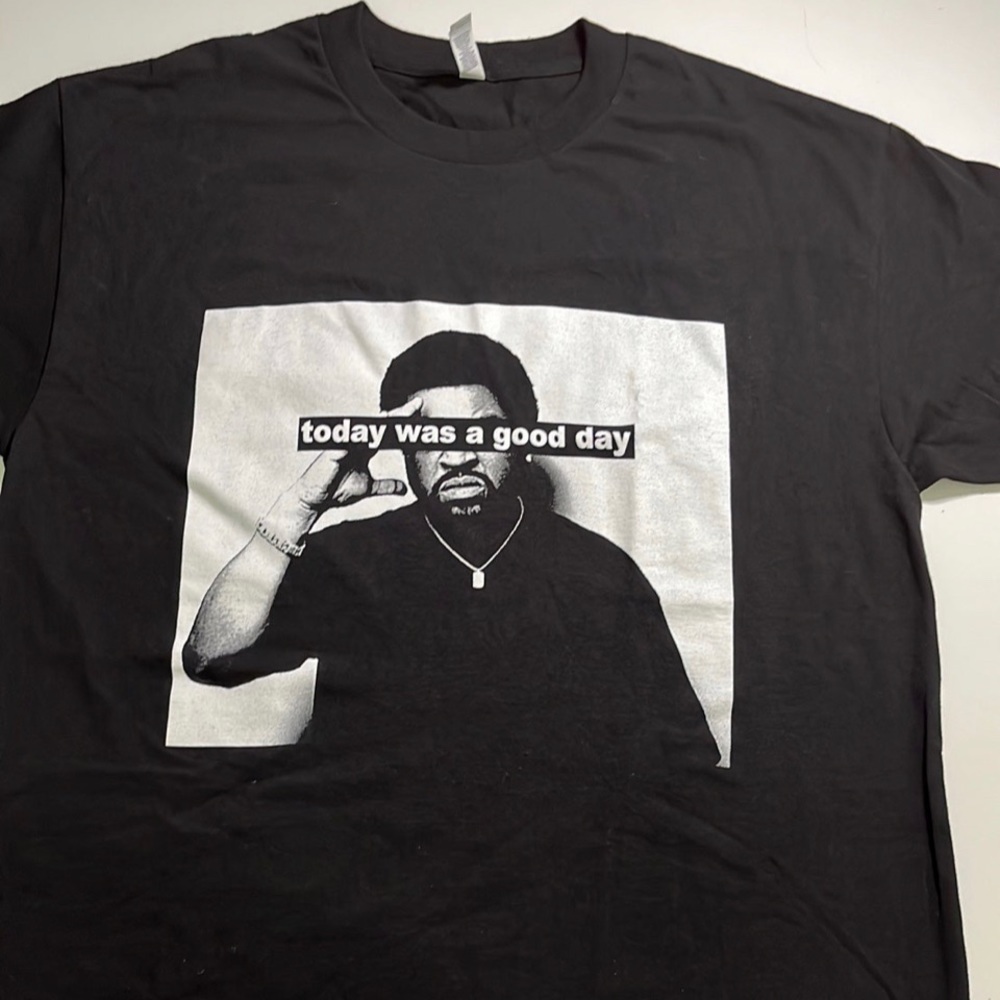 SOLD OUT ICE CUBE TODAY WAS A GOOD DAY BLACK T-SHIRT